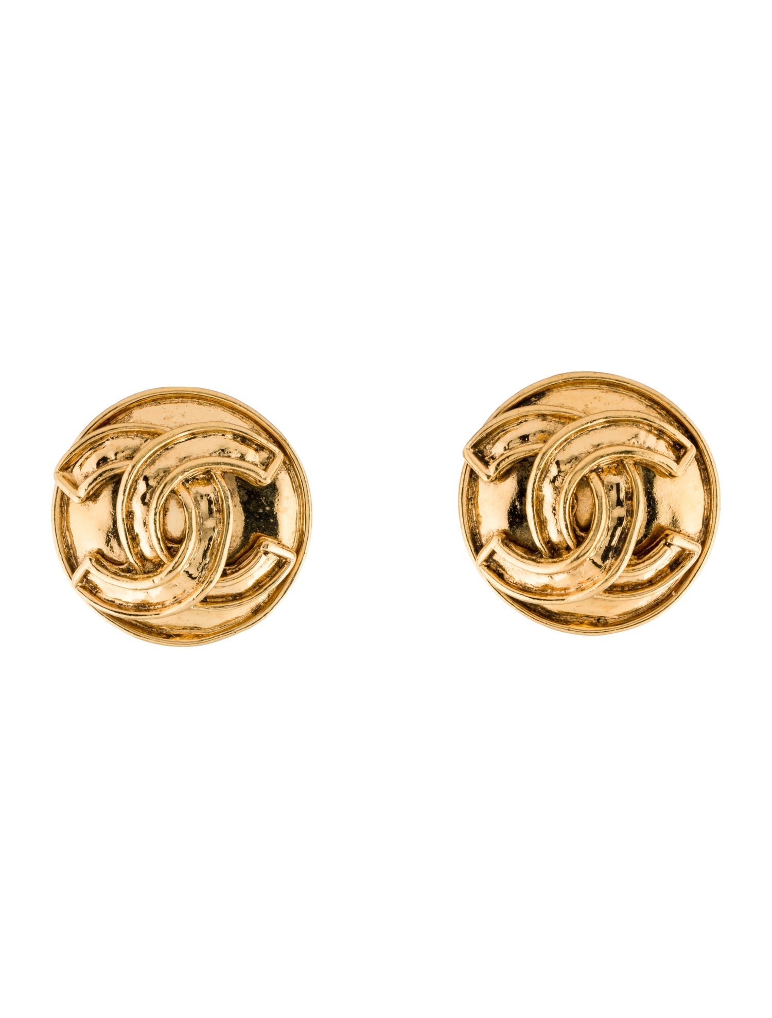 Chanel Vintage CC Clip-On Earrings