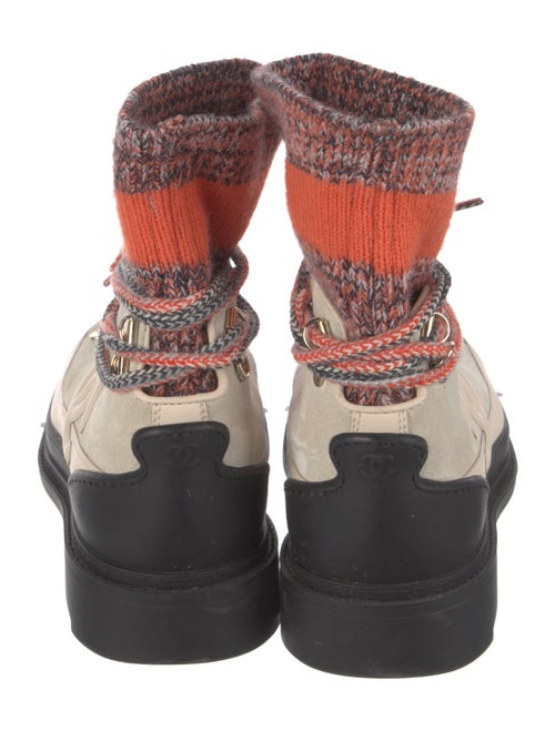 Chanel 2019 Interlocking CC Logo Combat Boots