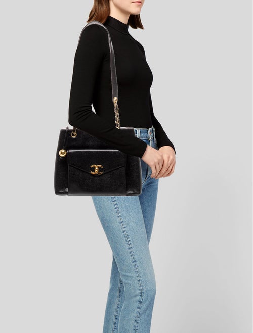 Chanel Caviar CC Shopping Tote