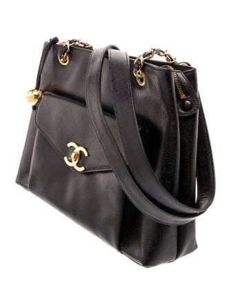Chanel Caviar CC Shopping Tote