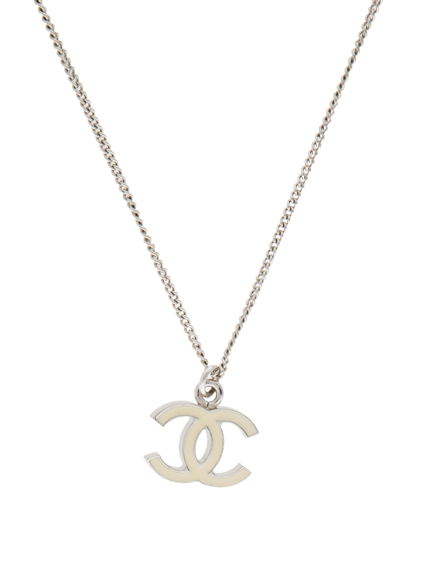 Chanel Enamel CC Pendant Necklace