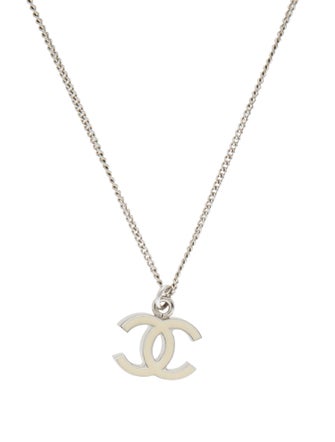 Chanel Enamel CC Pendant Necklace