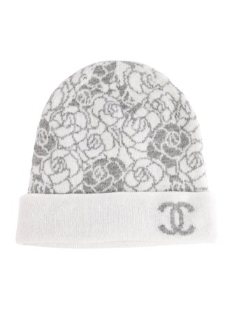Chanel 2023 Cashmere Camellia Beanie