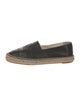 Chanel Interlocking CC Logo Lambskin Espadrilles