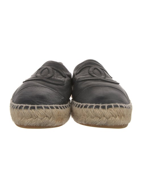 Chanel Interlocking CC Logo Lambskin Espadrilles
