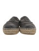 Chanel Interlocking CC Logo Lambskin Espadrilles
