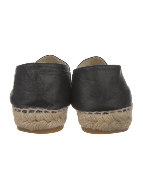 Chanel Interlocking CC Logo Lambskin Espadrilles