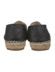 Chanel Interlocking CC Logo Lambskin Espadrilles