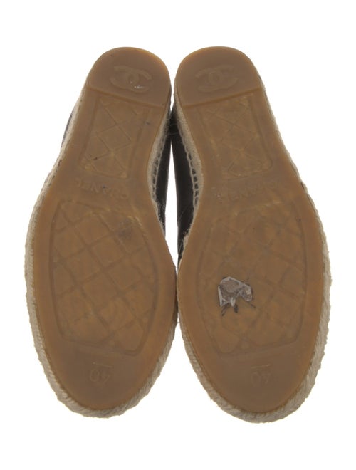 Chanel Interlocking CC Logo Lambskin Espadrilles