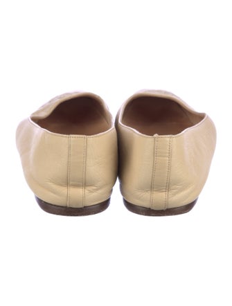 Chanel Camellia Accent Lambskin Ballet Flats
