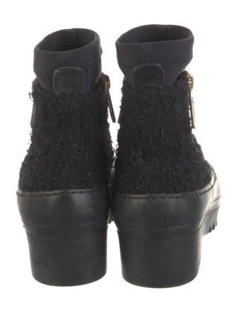 Chanel 2019 Interlocking CC Logo Combat Boots