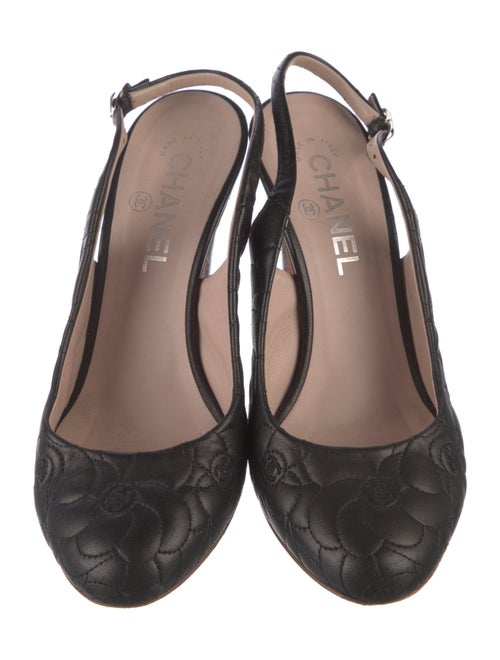 Chanel 2011 Interlocking CC Logo Slingback Pumps