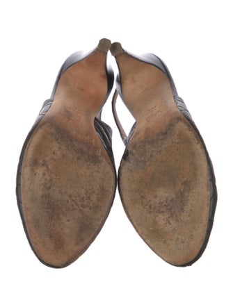 Chanel 2011 Interlocking CC Logo Slingback Pumps