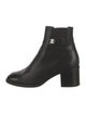 Chanel Interlocking CC Logo Leather Boots