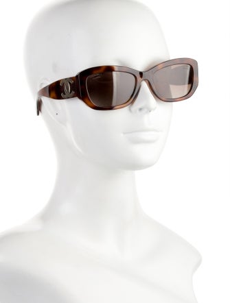 Chanel Interlocking CC Logo Square Sunglasses