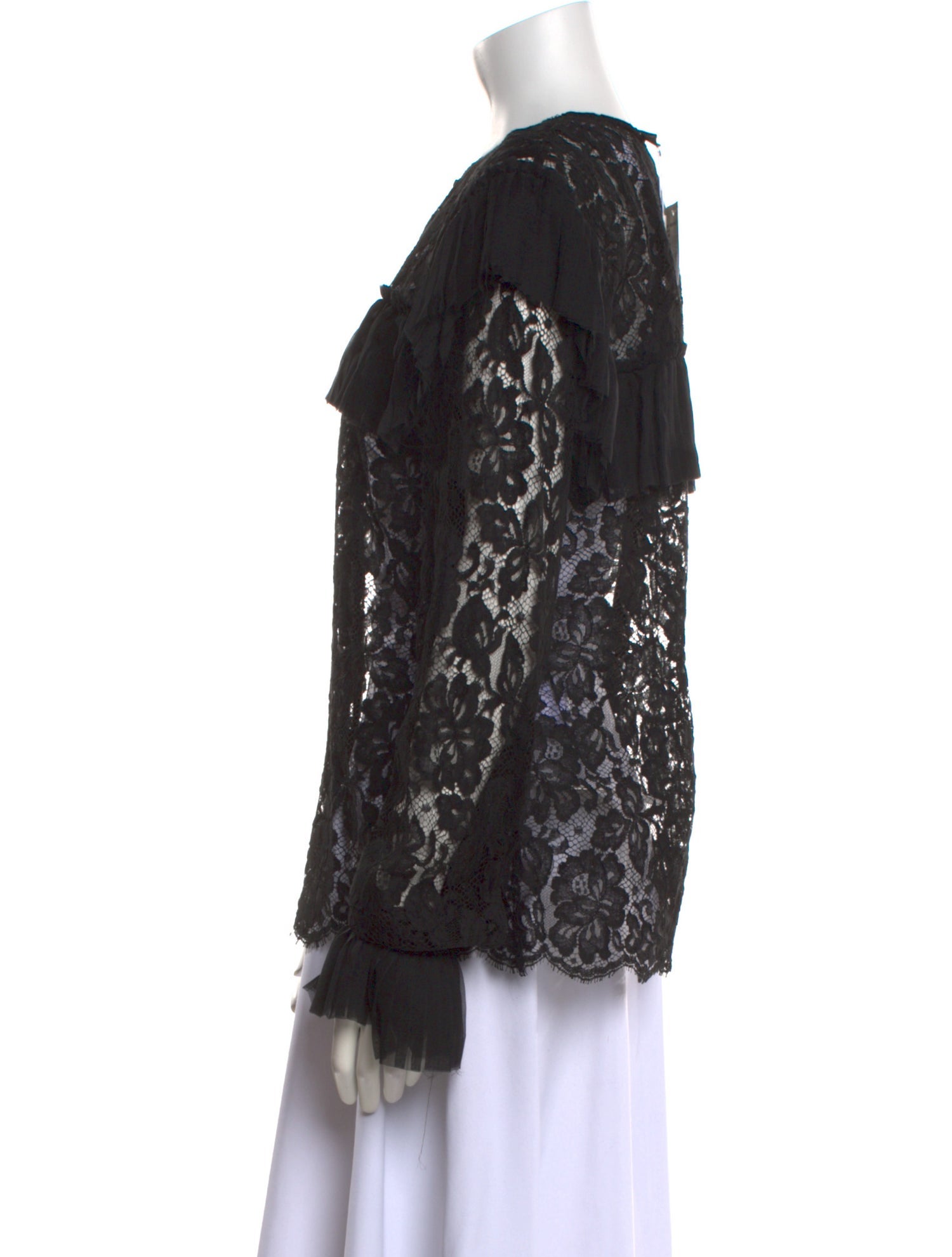 Chanel 2018 Lace Pattern Blouse