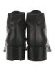 Chanel Interlocking CC Logo Leather Combat Boots