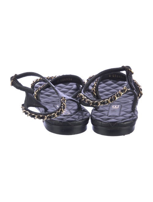 Chanel 2021 Interlocking CC Logo Sandals