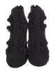 Chanel Interlocking CC Logo Suede Lace-Up Boots