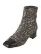 Chanel Interlocking CC Logo Glitter Boots