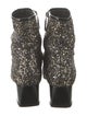 Chanel Interlocking CC Logo Glitter Boots