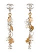 Chanel Faux Pearl Drop Earrings