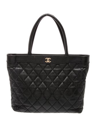 Chanel Quilted Shopping Tote
