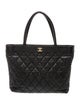 Chanel Quilted Shopping Tote