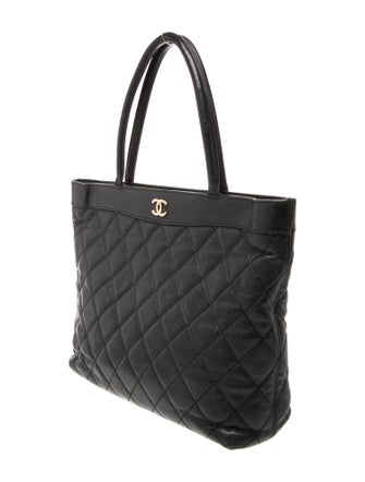 Chanel Quilted Shopping Tote