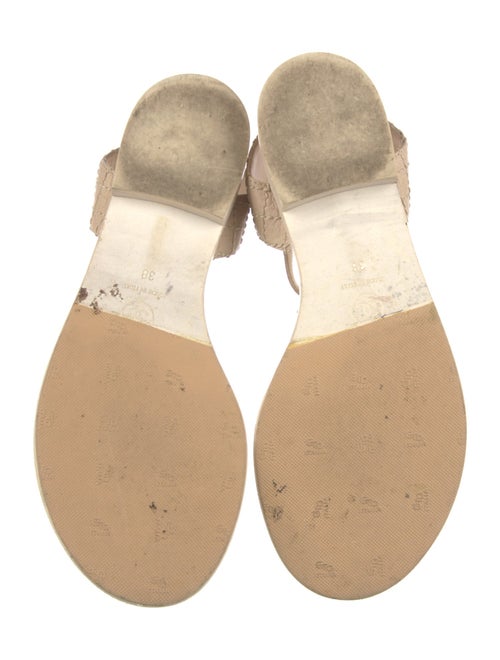 Chanel Interlocking CC Logo Leather Espadrilles