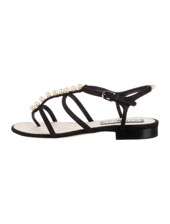 Chanel 2014 Interlocking CC Logo Sandals