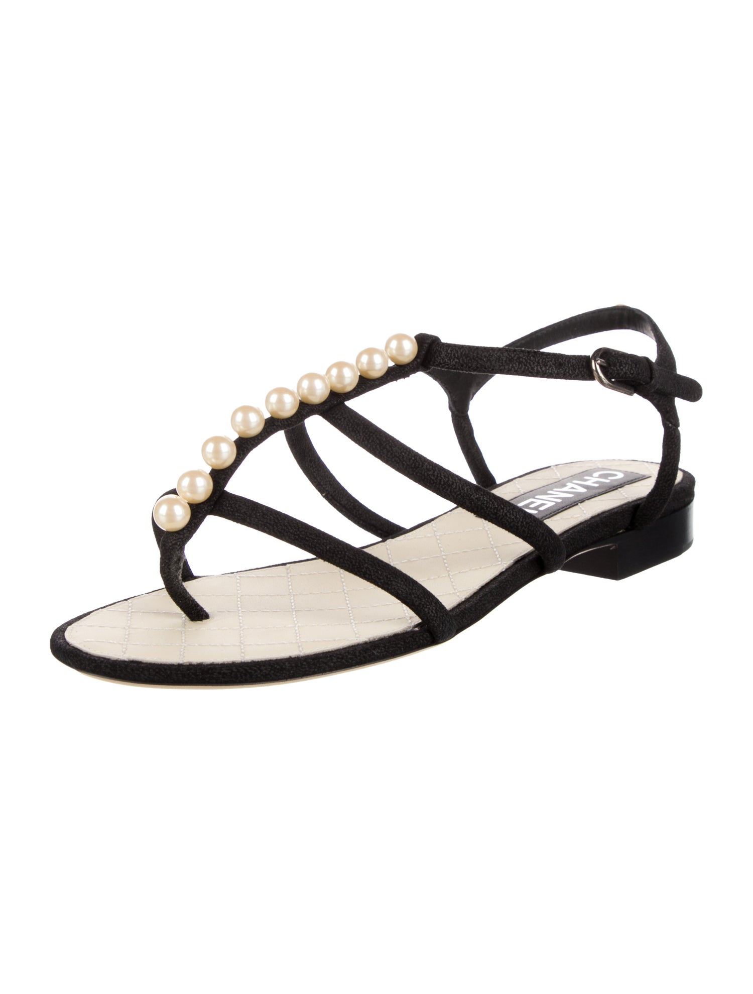 Chanel 2014 Interlocking CC Logo Sandals