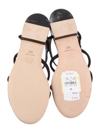 Chanel 2014 Interlocking CC Logo Sandals