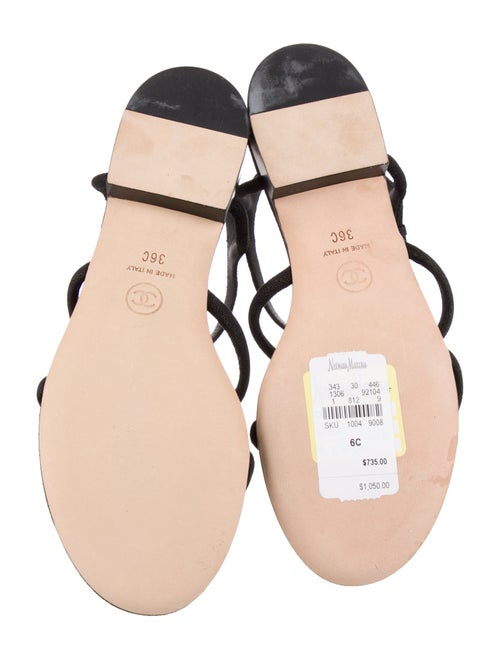 Chanel 2014 Interlocking CC Logo Sandals