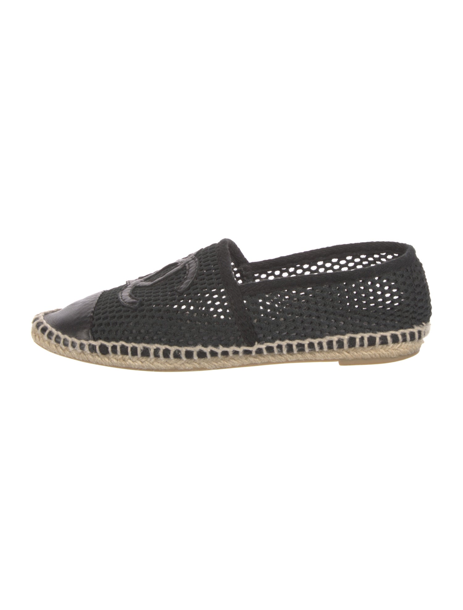 Chanel Interlocking CC Logo Mesh Espadrilles