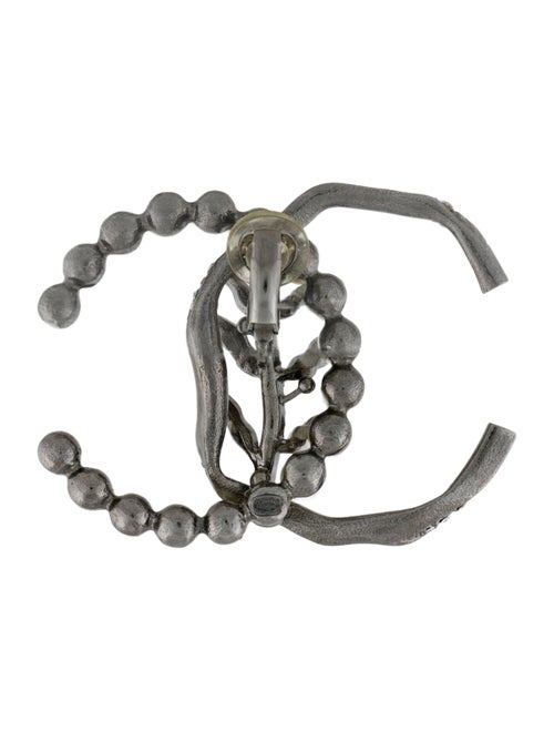 Chanel Faux Pearl & Strass CC Enchanted Forest Single Clip-On Earring