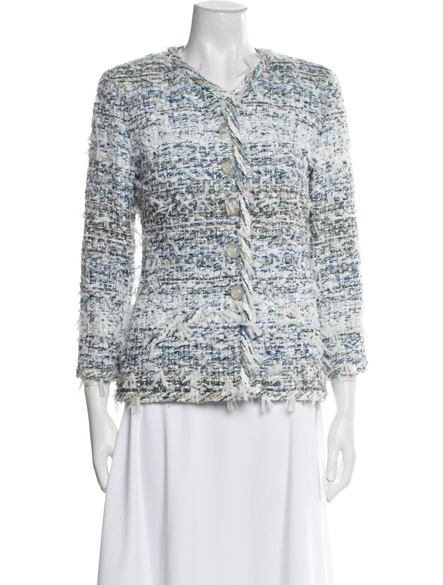 Chanel 2018 Tweed Pattern Evening Jacket