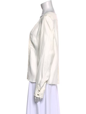 Chanel 2011 Silk Button-Up Top