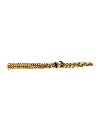 Chanel 1997 Chain-Link Accent Waist Belt