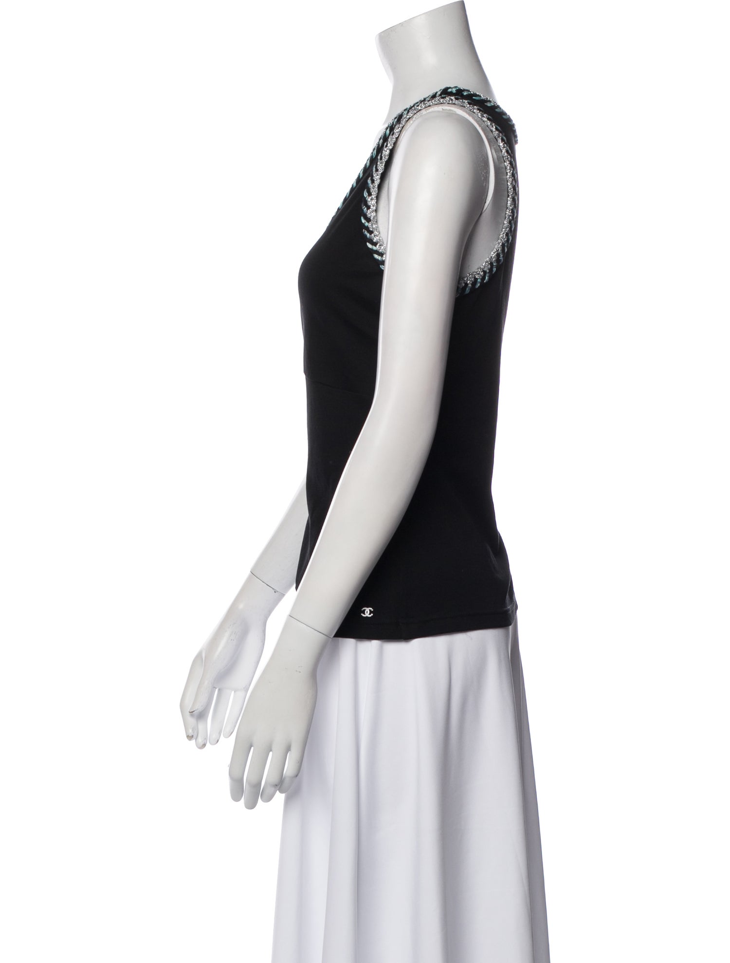 Chanel 2018 V-Neck Top