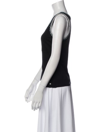 Chanel 2018 V-Neck Top