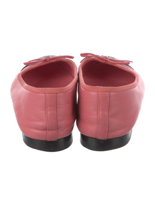 Chanel Interlocking CC Logo Leather Flats