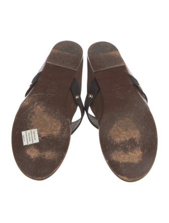 Chanel Interlocking CC Logo Canvas Flip Flops