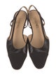 Chanel Leather Grosgrain Trim Slingback Pumps