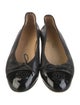 Chanel Interlocking CC Logo Lambskin Ballet Flats