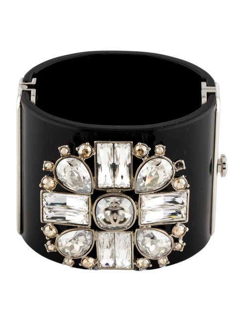 Chanel Resin & Strass CC Cuff
