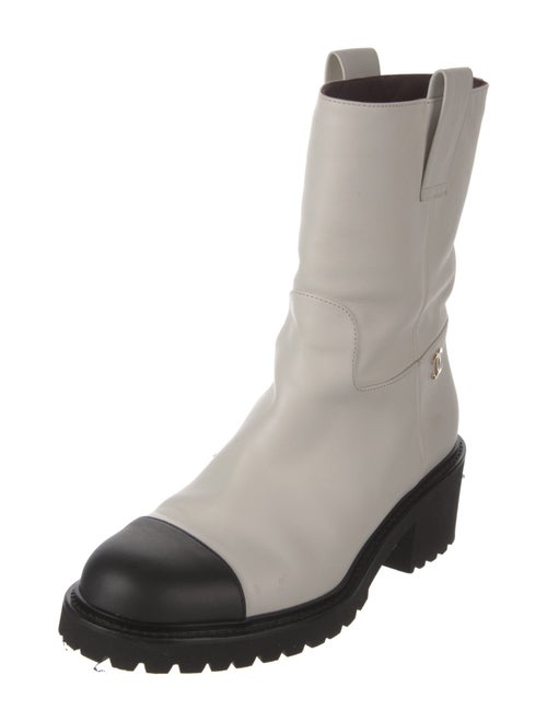 Chanel 2020 Interlocking CC Logo Moto Boots