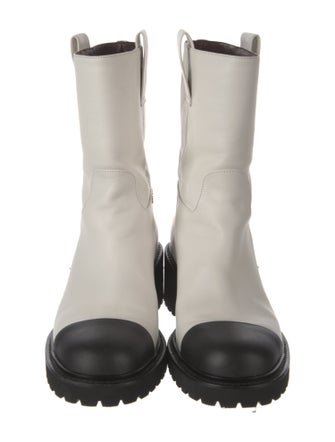 Chanel 2020 Interlocking CC Logo Moto Boots