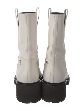 Chanel 2020 Interlocking CC Logo Moto Boots
