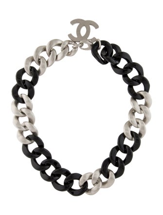 Chanel Resin Curb Chain Necklace